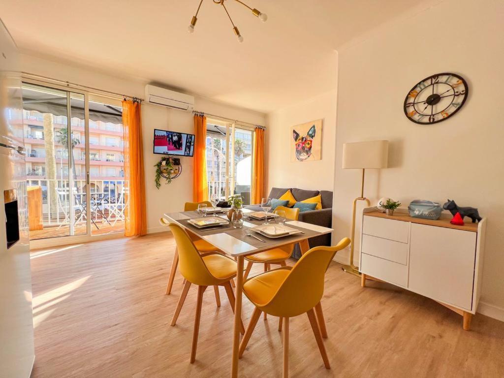 Appartement Vue Mer Parking Prive Place Med Canet-en-Roussillon Exterior foto